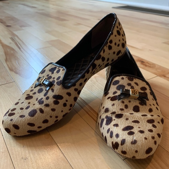 Tory Burch Shoes - Tory Burch Cheetah Print Calf Hair Loafers